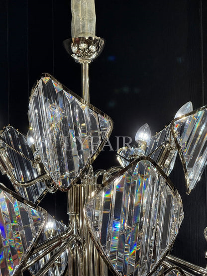 Luxury Multi-Layered Rhombic Crystal Chip Crystal Chandelier Series