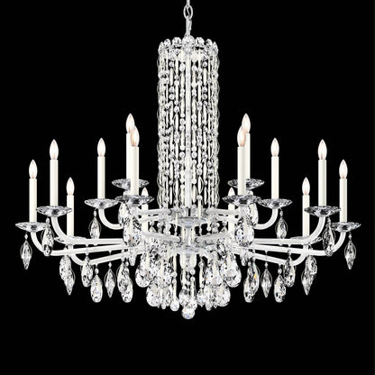 Siena Short Column Crystal Chandelier 41"
