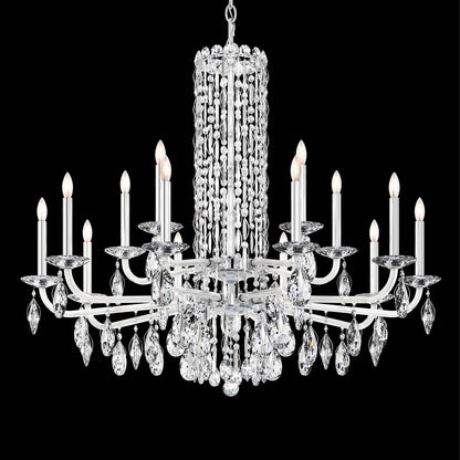 Siena Short Column Crystal Chandelier 41"