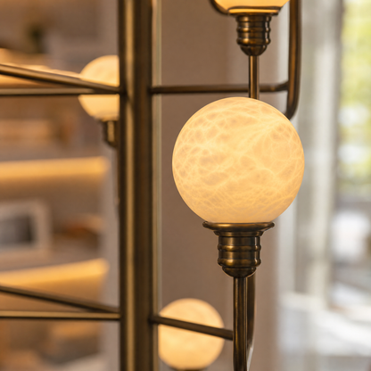 Aelis Alabaster Foyer Large Chandelier