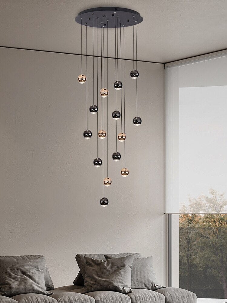 Glass Raindrop Foyer & Staircase Chandelier