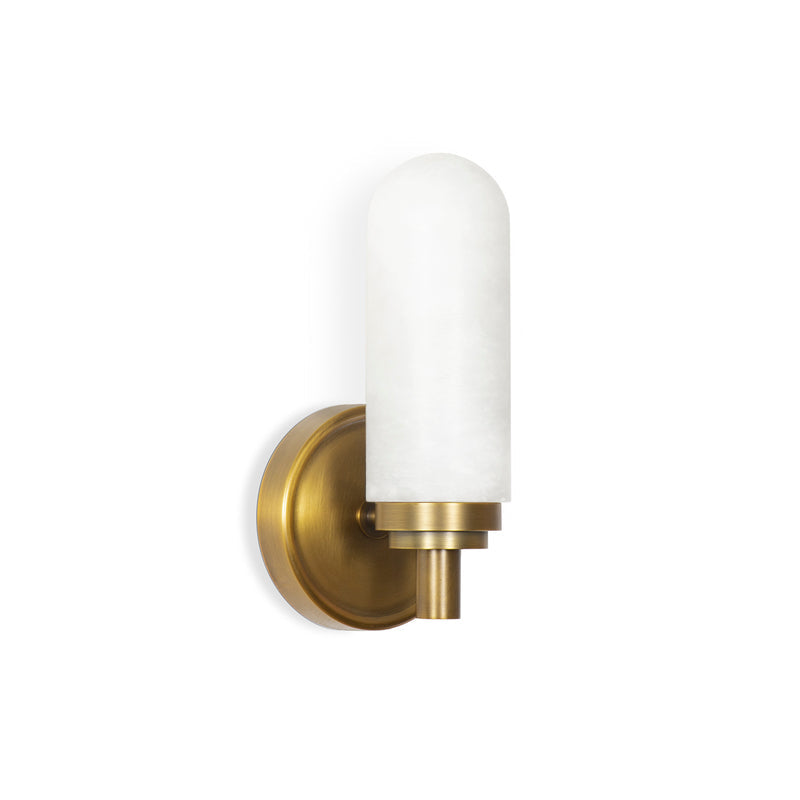 Salon Alabaster Single Sconce