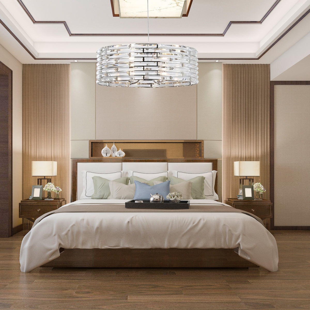 Saturno Disc Halo Chandelier