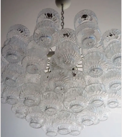 Murano Chandelier – 37 glasses- Transparent