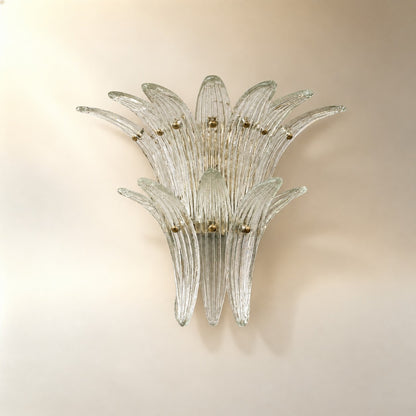 Seraphia Two Tier Glass Leaf Wall Sconce