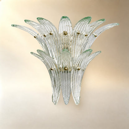 Seraphia Two Tier Glass Leaf Wall Sconce