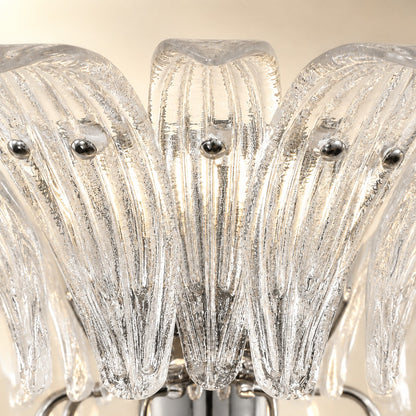 Seraphia Two Tier Glass Leaf Wall Sconce