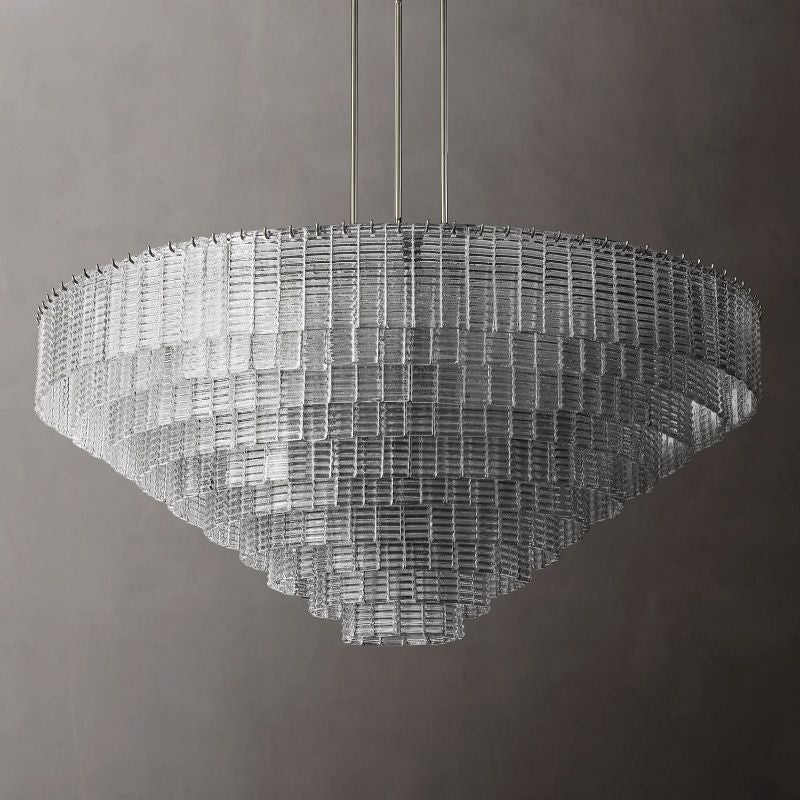 Sireni Glass Round Chandelier 65" - thebelacan