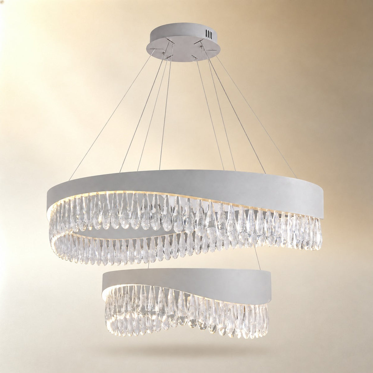 Stagno Crystal Duo Chandelier