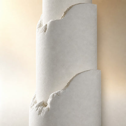 Stravelle Layered Alabaster Organic Wall Sconce