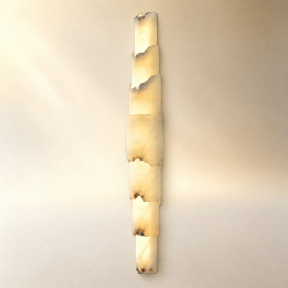 Stravelle Layered Alabaster Organic Wall Sconce