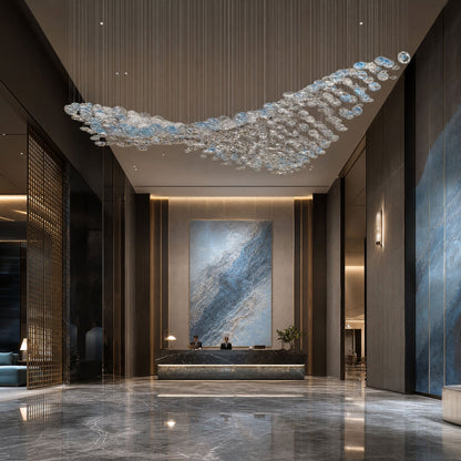 The Flying Surge LED Chandelier | Custom Size & Made-to-Order Lighting for Luxury Homes & Commercial Spaces