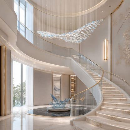 The Flying Surge LED Chandelier | Custom Size & Made-to-Order Lighting for Luxury Homes & Commercial Spaces