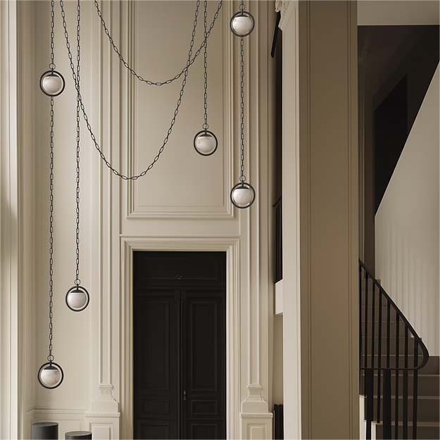 Trenat Alabaster 6-lights Chandelier