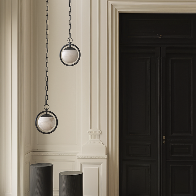 Trenat Alabaster 6-lights Chandelier