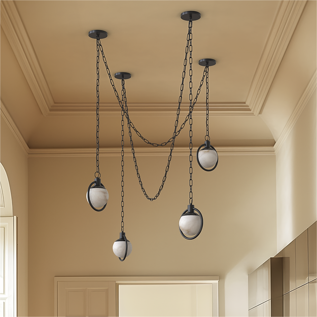 Trenat Alabaster 6-lights Chandelier