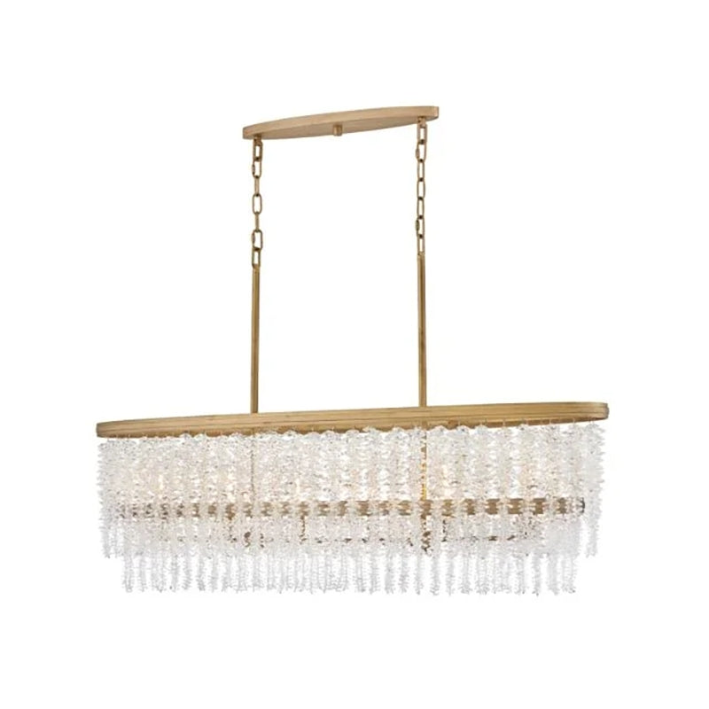 Denise Lamps Vac Crystal Linear Chandelier
