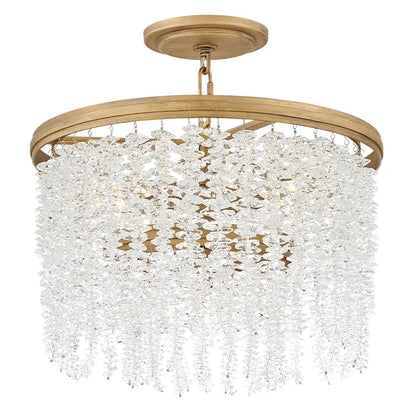 Denise Lamps Vac Crystal 30" Round Chandelier