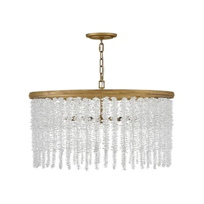 Denise Lamps Vac Crystal 30" Round Chandelier