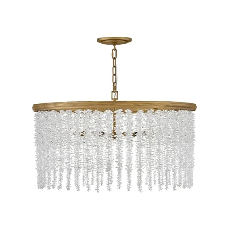 Denise Lamps Vac Crystal 30" Round Chandelier