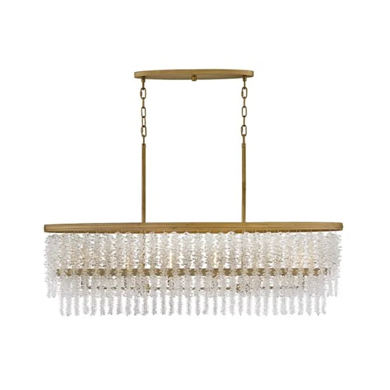 Denise Lamps Vac Crystal Linear Chandelier