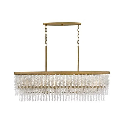 Denise Lamps Vac Crystal Linear Chandelier