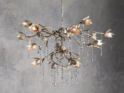 Gothic Viticcio Round Chandelier - Silver