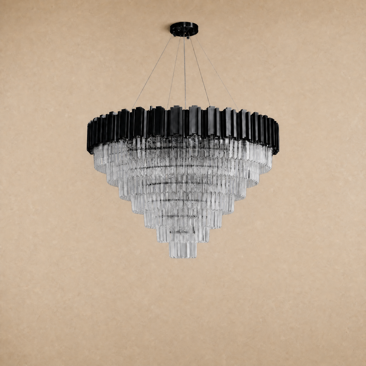 Preston Crystal Round Chandelier 39.4"D