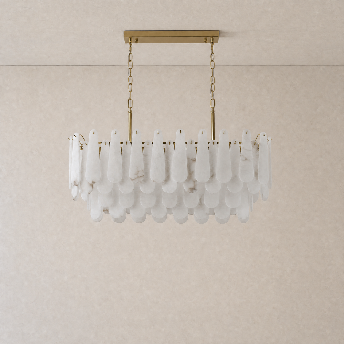 L1000-Marble Lingyu Ceiling Lamp-Copper Color