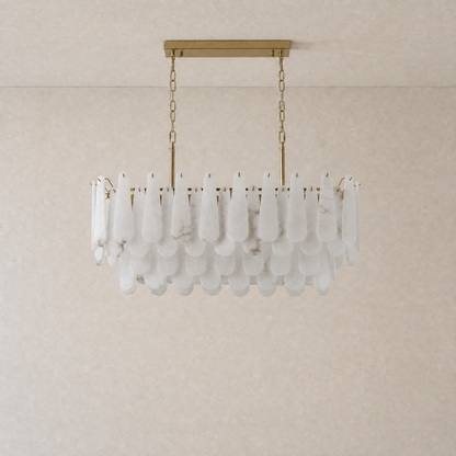 L1000-Marble Lingyu Ceiling Lamp-Copper Color