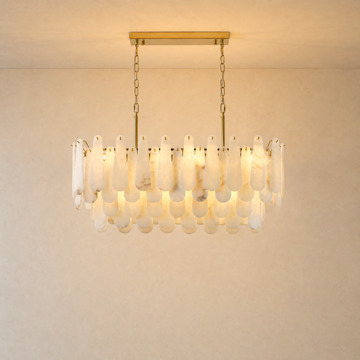 L1000-Marble Lingyu Ceiling Lamp-Copper Color