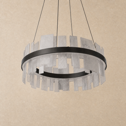 Alabaster Tile Round Pendant 800 - Copper