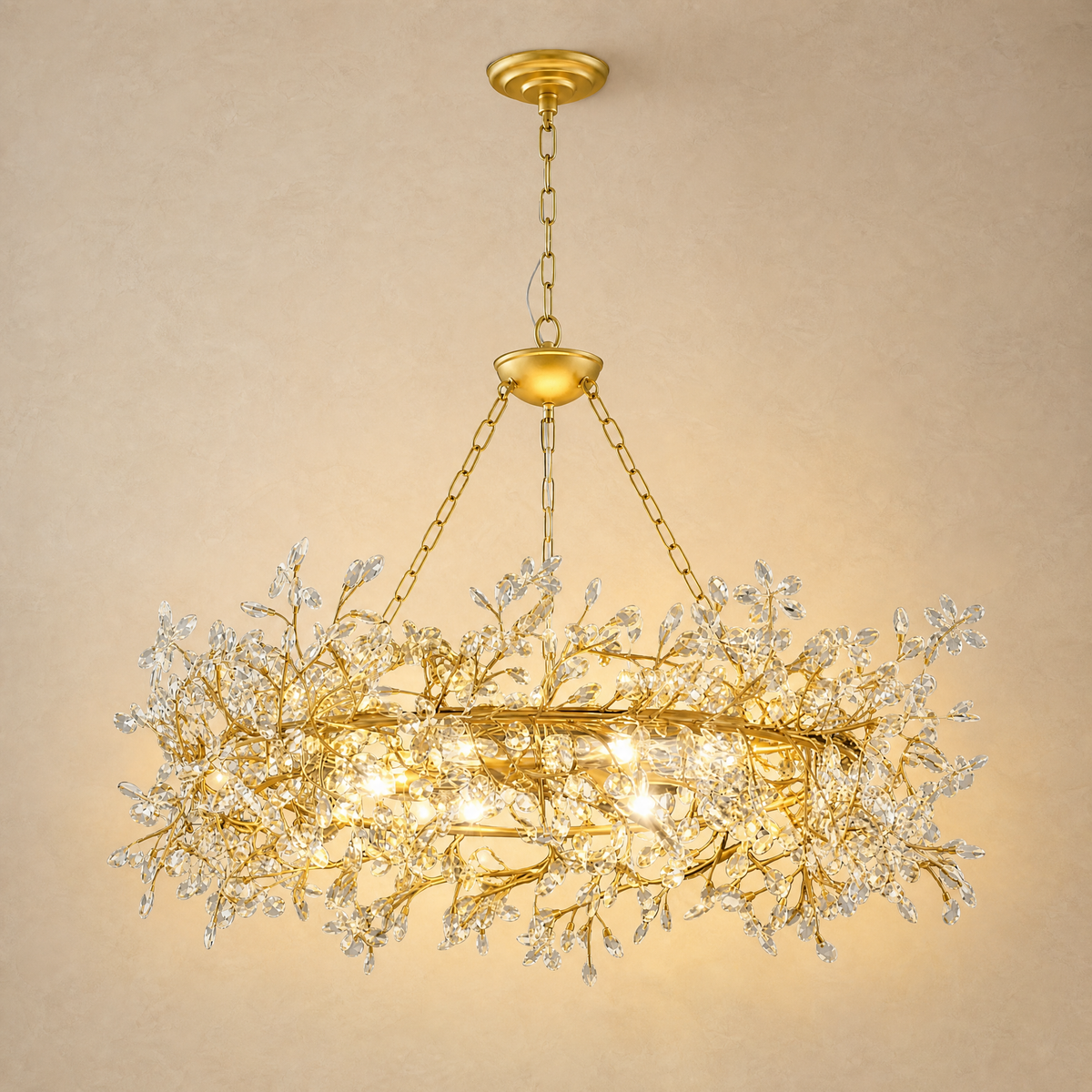Rowan Twig Modern Round Chandelier 39"D