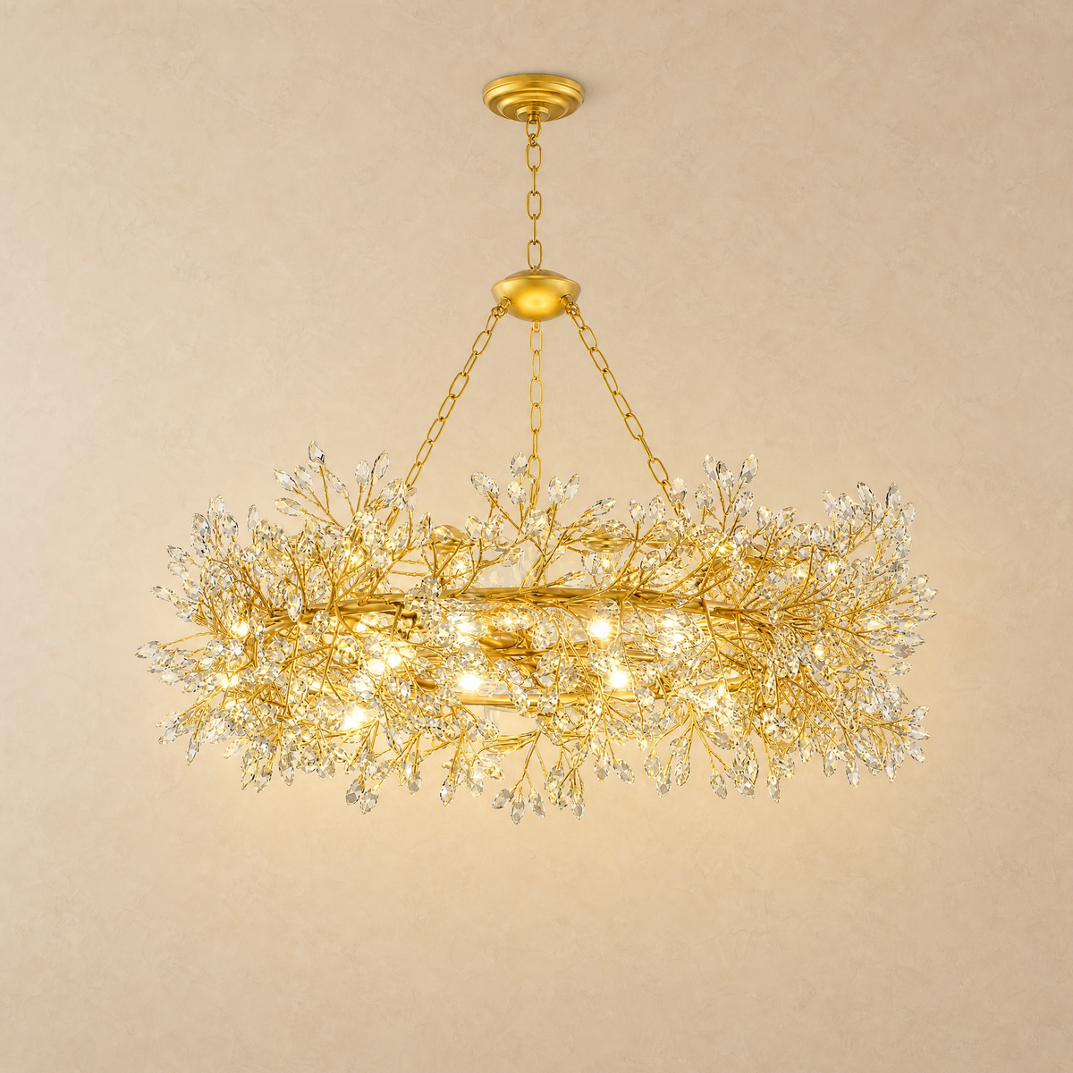 Rowan Twig Round Pendant 31.5"D