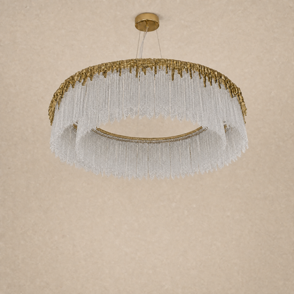 Ice Bloom Glass Chandelier D800 - Copper