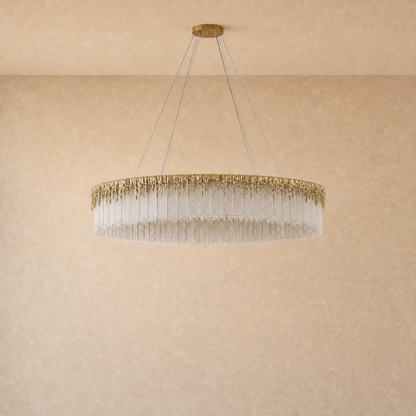 Ice Bloom Glass Chandelier D1000 - Copper