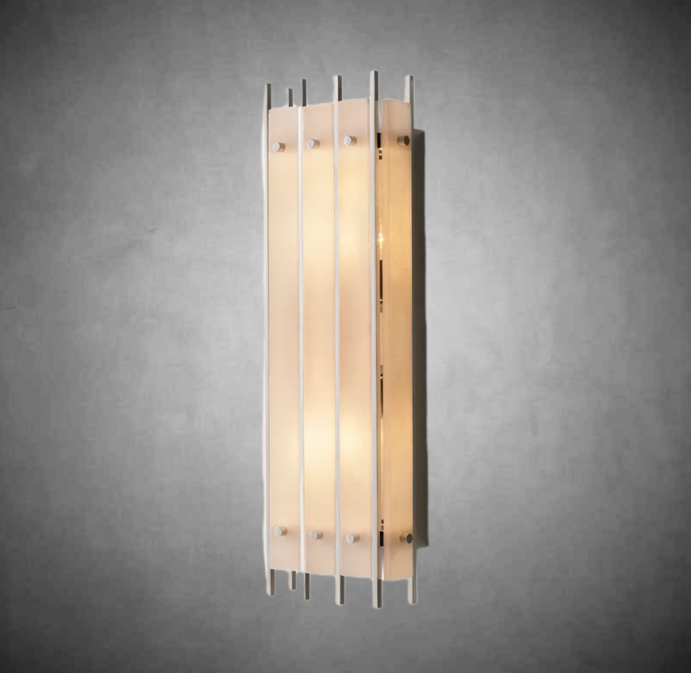 Marcus Alabaster Grand Rectangular Sconce