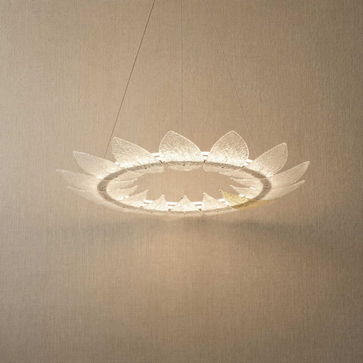 Pelen Modern Glass Ring Chandelier