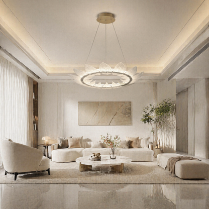 Pelen Modern Glass Ring Chandelier