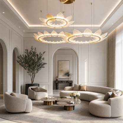 Pelen Modern Chandelier Large Foyer 39"