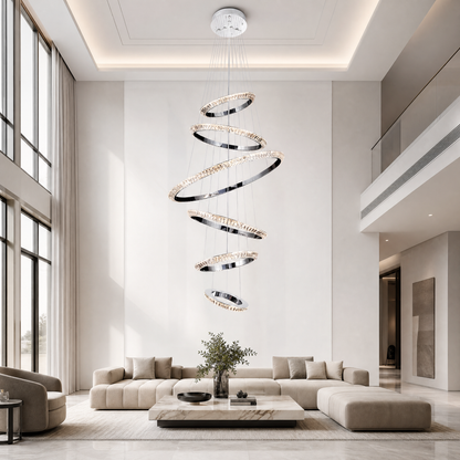 Wenen Crystal Cascading Chandelier 47.2"