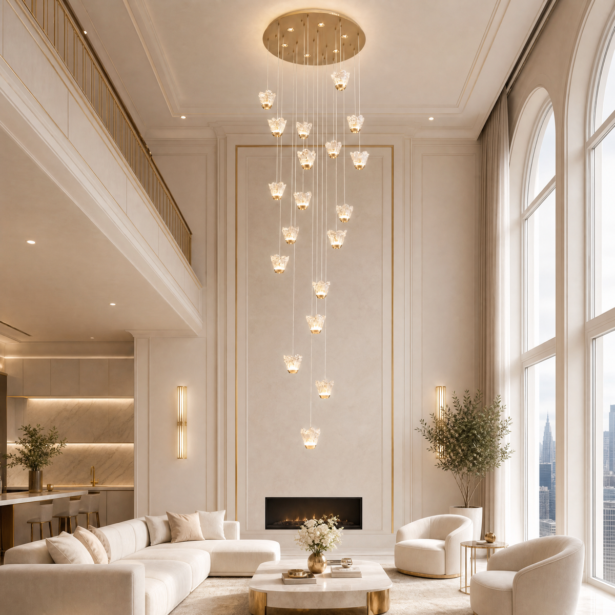 Petalia Modern Cluster Pendant Light 31.5" D