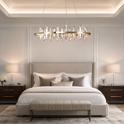 Mira Ring Crystal Chandelier