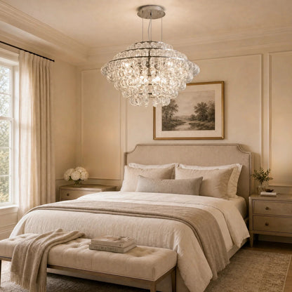 Braia Modern Glass Chandelier 31"