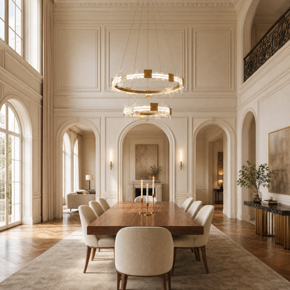 Elodie 2 Tiers Modern Gold Chandelier