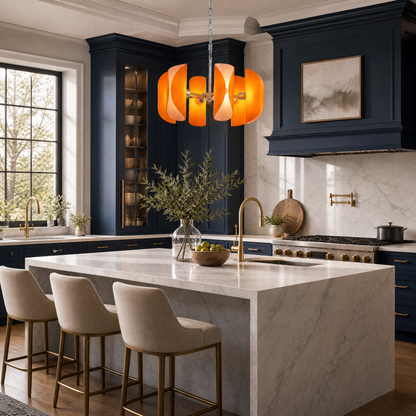 Ilyia Modern Chrome Glass Pendant Light