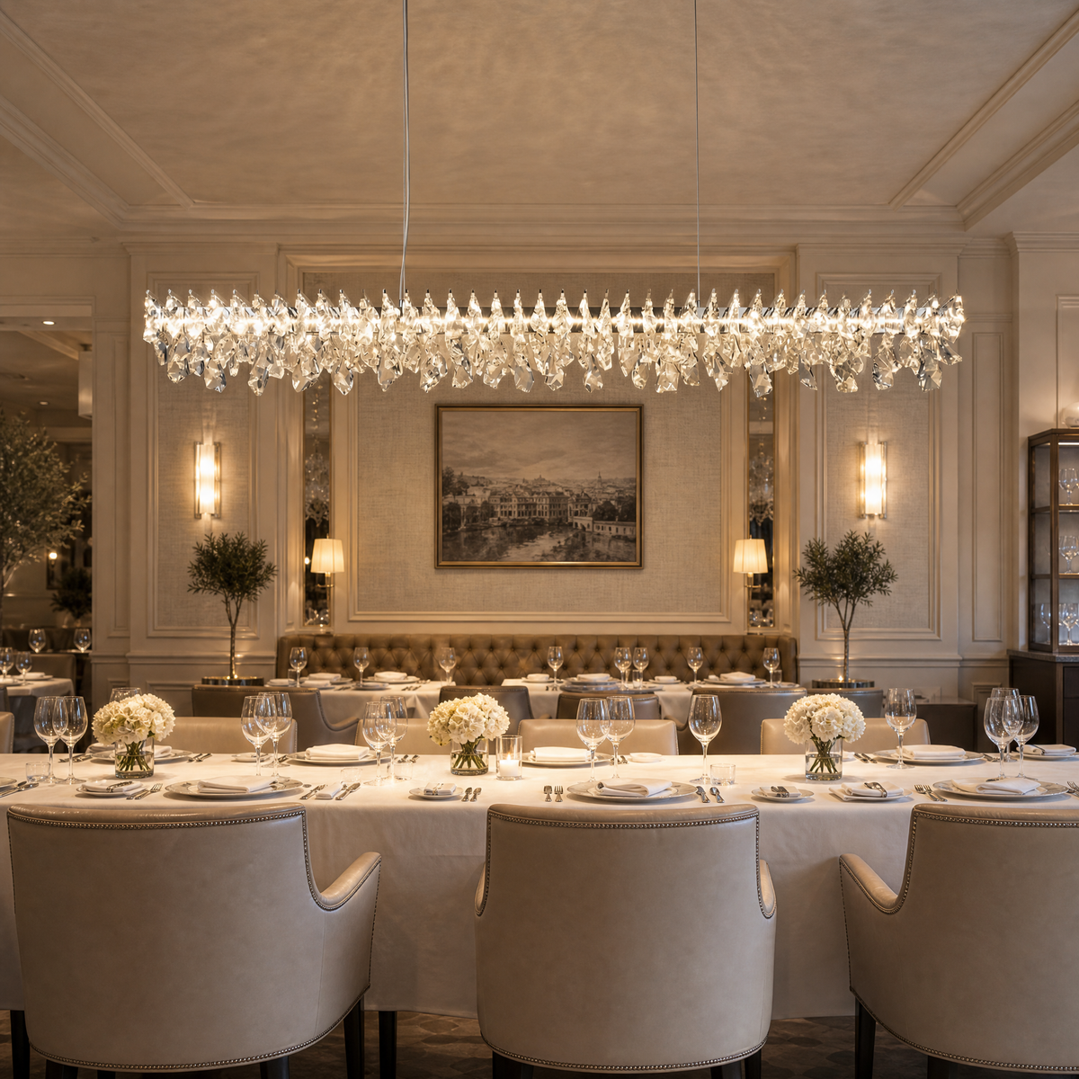 Quenen Round Crystal Chandelier