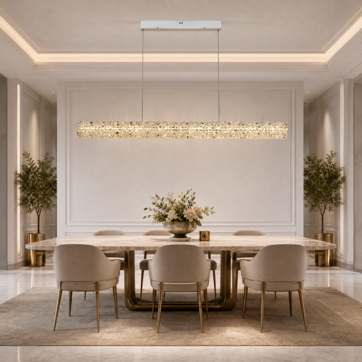 Elmia Crystal Pendant Chandelier