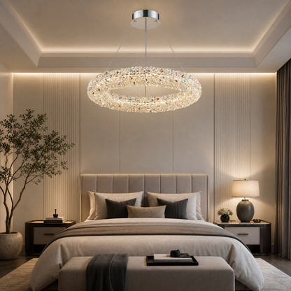Elmia Crystal Pendant Chandelier