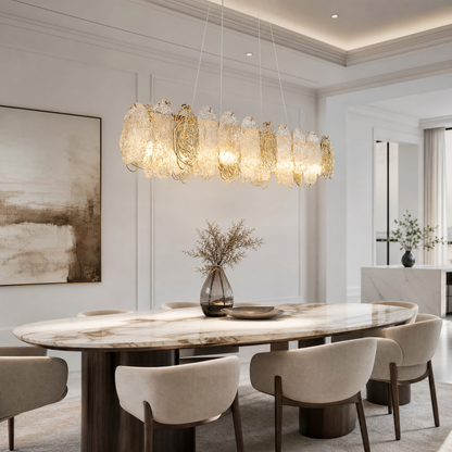 Pryen Artisan Glass Round Chandelier